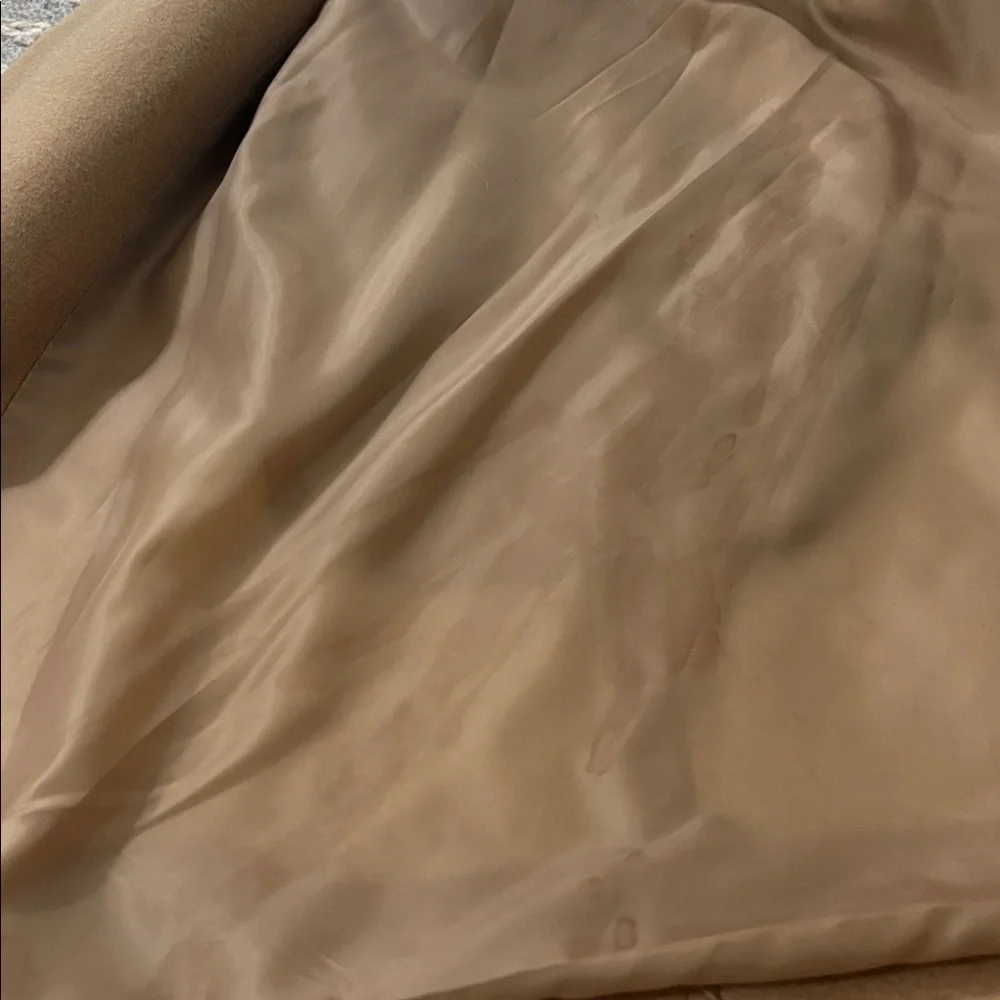 Michael Michael Kors Asymmetrical‎ Belted Wool Blend Camel Coat Size 2X